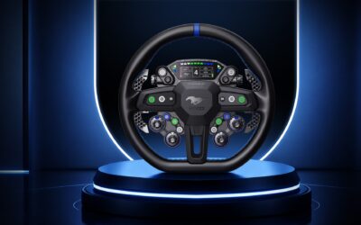 Kierownica MOZA do Forda Mustanga GTD dostępna w cenie 449 €, oraz sidestick MA3F